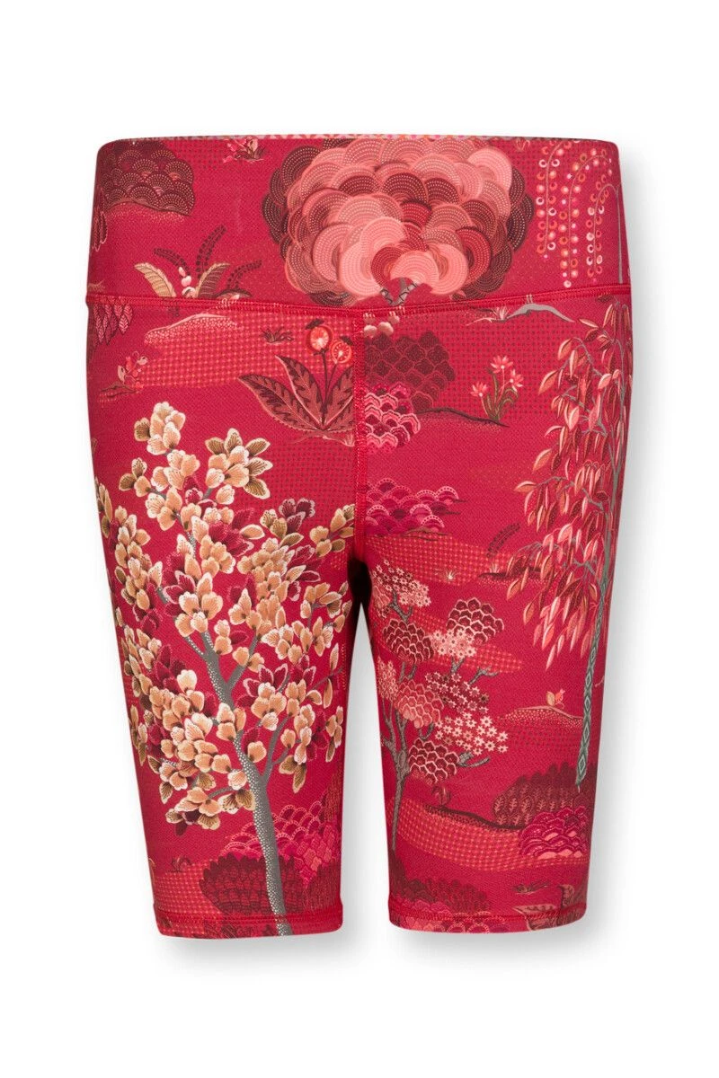 Sport Trousers Short Japanese Garden Red 1 Sport Trousers Short Japanese Garden Red