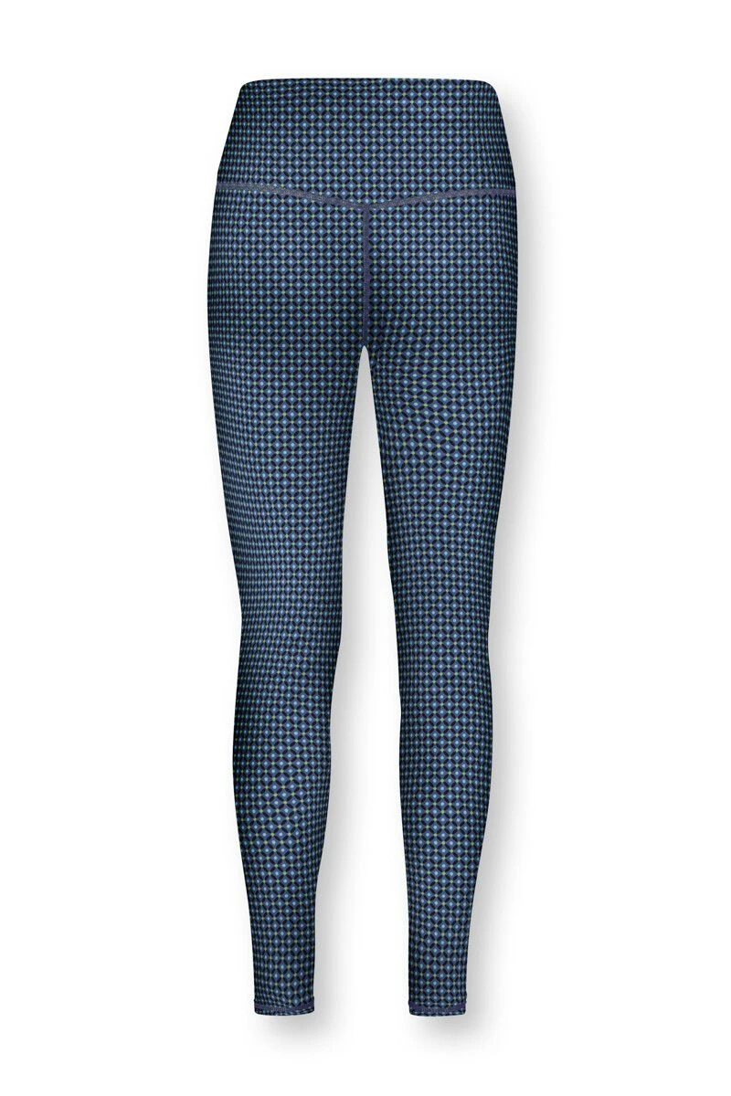 Sports Leggings Long Cross Stitch Blue 4 Sports Leggings Long Cross Stitch Blue - Image 4