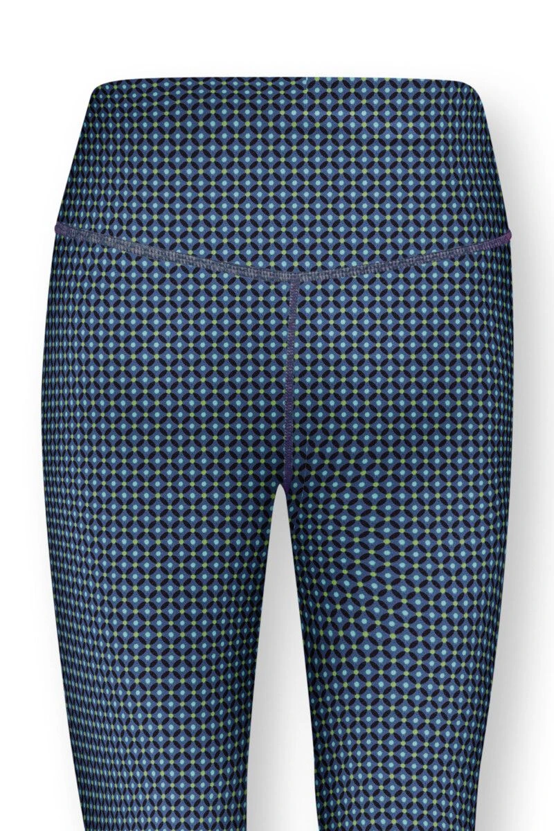 Sports Leggings Long Cross Stitch Blue 5 Sports Leggings Long Cross Stitch Blue - Image 5