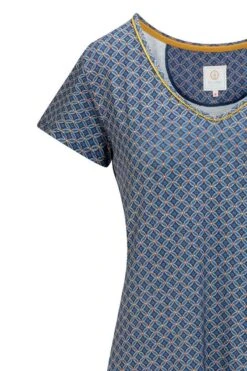 Nightdress Short Sleeve Tegola Blue -Chic Nest Deals Store 51.504.175 180 01 dt