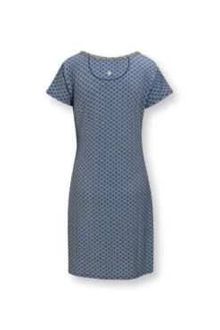 Nightdress Short Sleeve Tegola Blue -Chic Nest Deals Store 51.504.175 180 02