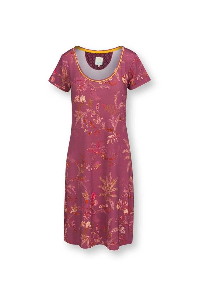 Nightdress Short Sleeve Isola Pink 1 Nightdress Short Sleeve Isola Pink