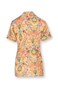 Blouse Short Sleeve Kyoto Festival Yellow -Chic Nest Deals Store 51.509.013 018bs