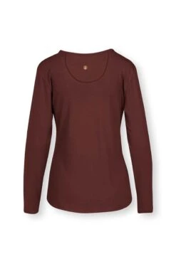 Top Long Sleeve Solid Terra Red 9 Top Long Sleeve Solid Terra Red -Chic Nest Deals Store 51.511.495 500 2 1
