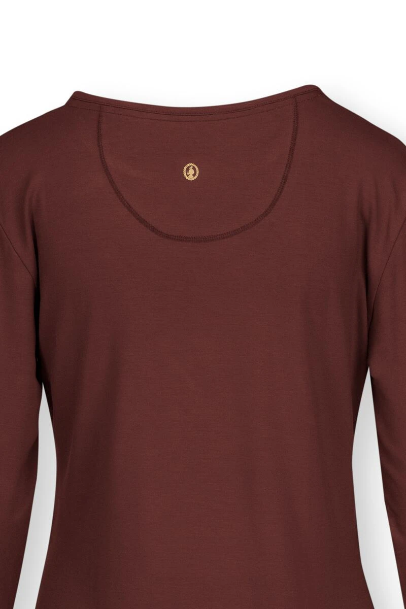 Top Long Sleeve Solid Terra Red 6 Top Long Sleeve Solid Terra Red - Image 6