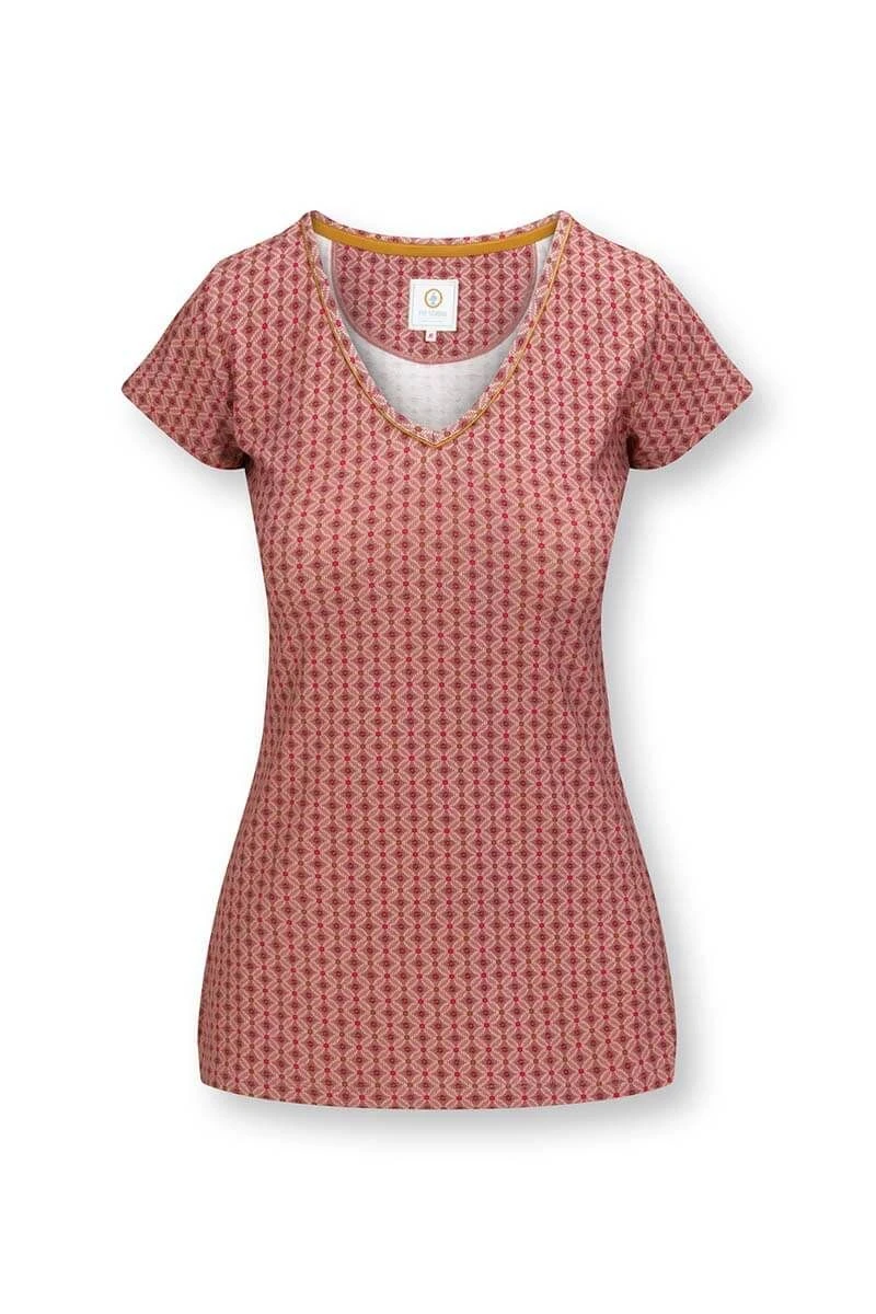 Top Short Sleeve Tegola Pink 1 Top Short Sleeve Tegola Pink