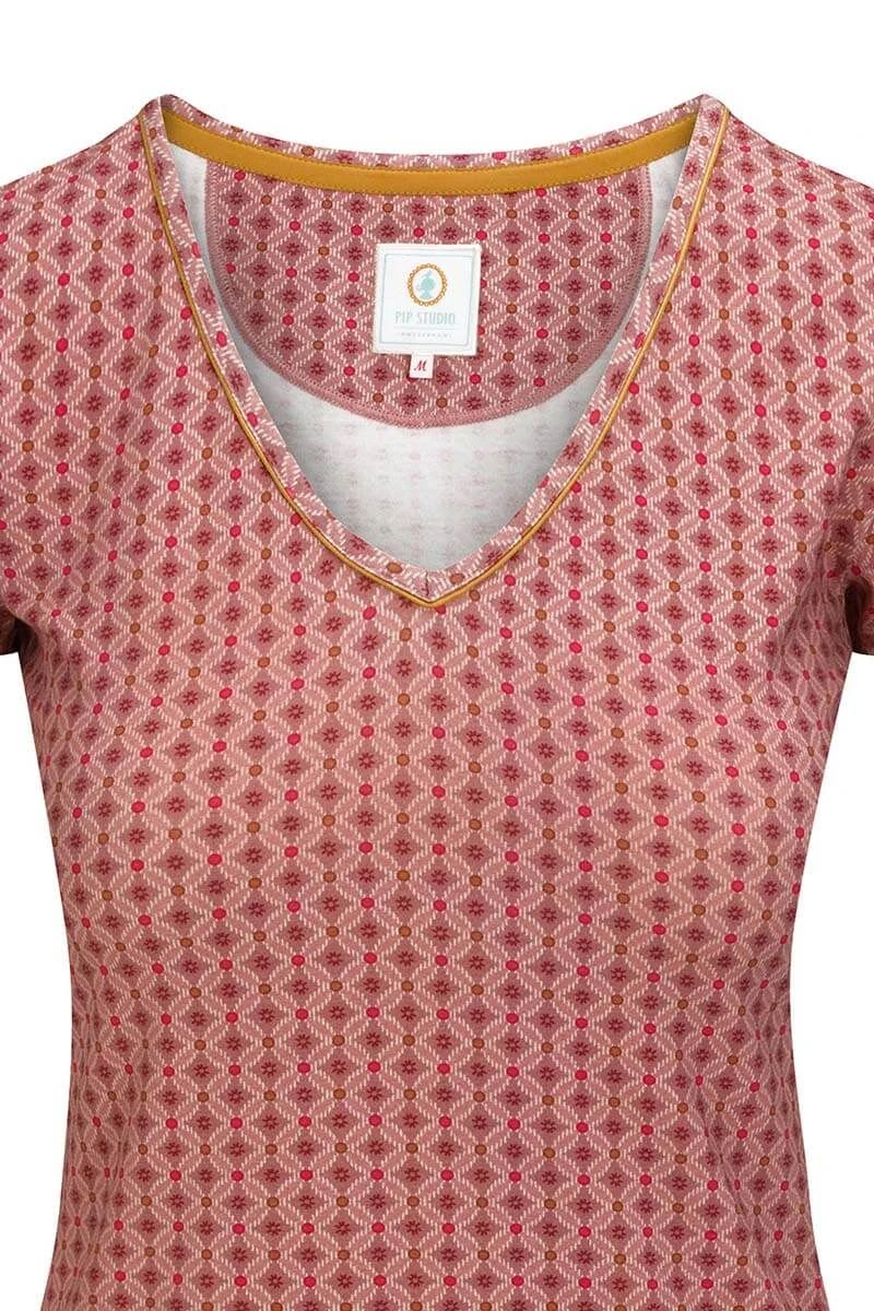 Top Short Sleeve Tegola Pink 3 Top Short Sleeve Tegola Pink - Image 3