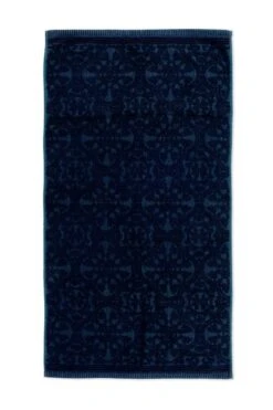 Bath Towel Set/3 Tile De Pip Dark Blue 55x100 Cm 7 Bath Towel Set/3 Tile De Pip Dark Blue 55x100 Cm -Chic Nest Deals Store 6781 pip tile de pip dark blue towel 55x100 1