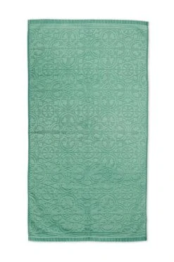 Bath Towel Set/3 Tile De Pip Green 55x100 Cm -Chic Nest Deals Store 6781 pip tile de pip green towel 55x100 1