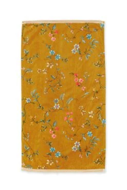 Bath Towel Set/3 Les Fleurs Yellow 55x100 Cm 5 Bath Towel Set/3 Les Fleurs Yellow 55x100 Cm -Chic Nest Deals Store bath towel les fleurs yellow flowers 55x100 pip studio 217836