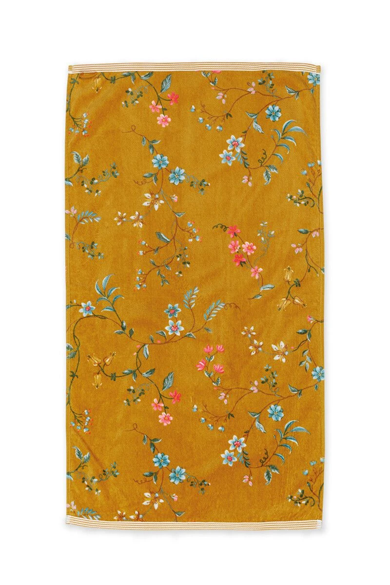 Bath Towel Set/3 Les Fleurs Yellow 55x100 Cm 3 Bath Towel Set/3 Les Fleurs Yellow 55x100 Cm - Image 3