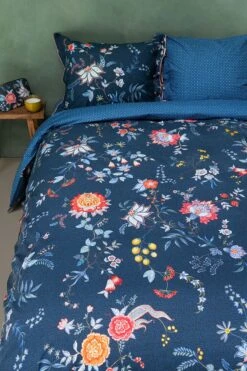 Pillowcase Flower Festival Dark Blue 8 Pillowcase Flower Festival Dark Blue -Chic Nest Deals Store flower festival dark blue 60 online 2