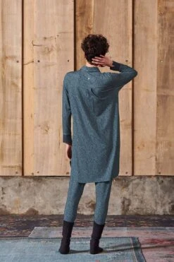 Nightdress Leafy Dots Blue -Chic Nest Deals Store fw22 hw mixandmatch 107 kopi ren 1