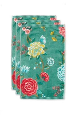 Guesttowel Set/3 Good Evening Green 30x50 Cm