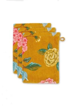 Washcloth Set/3 Good Evening Yellow 16x22 Cm