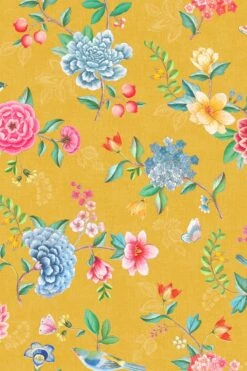 Pip Studio Good Evening Vinyl Wallpaper Yellow -Chic Nest Deals Store goodevening yellow