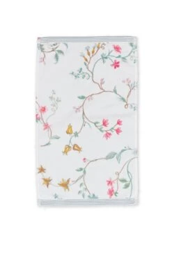 Guesttowel Set/3 Les Fleurs White 30x50 Cm -Chic Nest Deals Store guest towel les fleurs white 30x50 pip studio 217799