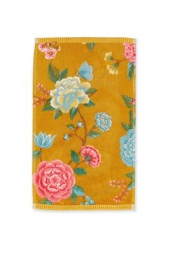 Guesttowel Set/3 Good Evening Yellow 30x50 Cm -Chic Nest Deals Store guest towel les fleurs yellow 30x50 pip studio 217796