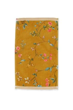 Guesttowel Set/3 Les Fleurs Yellow 30x50 Cm -Chic Nest Deals Store guest towel les fleurs yellow flowers 30x50 pip studio 217835