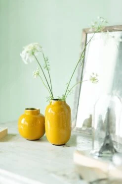Round Mini Vase Yellow 10 Cm -Chic Nest Deals Store homedeco overig 31 1 1