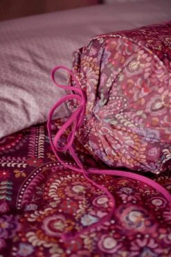 Neck Roll Il Mosaico Dark Red -Chic Nest Deals Store il mosaico roll cushion dark red 41 detail lr