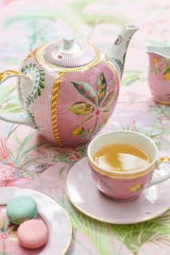 La Majorelle Set/2 Cappuccino Cups & Saucers Pink -Chic Nest Deals Store lamajorelle pink sfeer 03 1