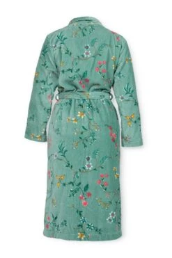 Bathrobe Les Fleurs Green -Chic Nest Deals Store les fleurs bathrobe green pb lr