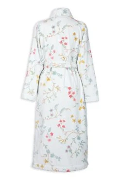 Bathrobe Les Fleurs Bathrobe White -Chic Nest Deals Store les fleurs bathrobe white pb lr