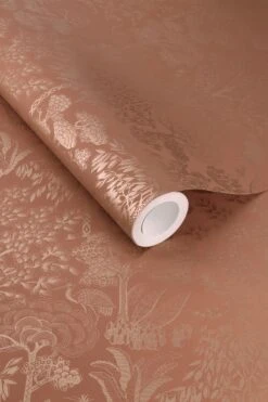 Pip Studio Origami Tree Non-Woven Wallpaper Terra/Rosegold -Chic Nest Deals Store origami trees terra rosegold rol lr