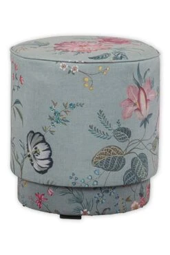 Stool High Fleur Grandeur Green -Chic Nest Deals Store pip 001 g m 01 vs pip poef fleur grandeur groen medium