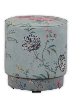Stool High Fleur Grandeur Green -Chic Nest Deals Store pip 001 g m 02 vs pip poef fleur grandeur groen medium