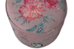 Stool High Fleur Grandeur Pink -Chic Nest Deals Store pip 001 p m 01 vs pip poef fleur grandeur roze medium detail