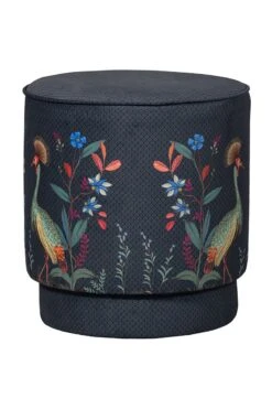 Stool High Flirting Birds Blue -Chic Nest Deals Store pip 006 b m 02 vs pip poef flirting birds blauw medium 1