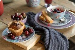 Flower Festival Breakfast Plate Light Blue 21 Cm -Chic Nest Deals Store pip flower festival 08 lowres 1 1