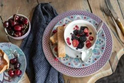 Flower Festival Breakfast Plate Light Blue 21 Cm -Chic Nest Deals Store pip flower festival 08b 1 2