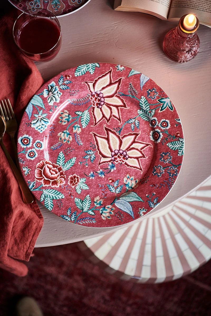 Flower Festival Underplate Dark Pink 32 Cm 2 Flower Festival Underplate Dark Pink 32 Cm - Image 2
