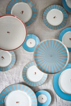 Love Birds Dinner Plate Blue/Khaki 26,5 Cm -Chic Nest Deals Store pip fw22 247