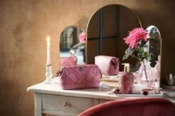 Bathroom Accessories Set/3 Kyoto Festival Dark Pink -Chic Nest Deals Store pip fw22 278