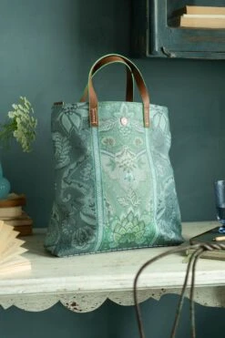 Shopper Square Kyoto Festival Green -Chic Nest Deals Store pip home bags 010 lowres