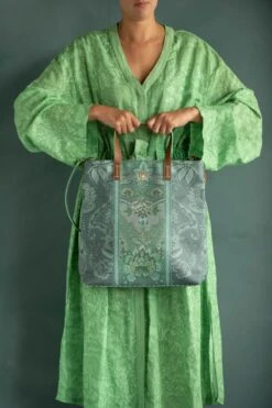 Shopper Square Kyoto Festival Green -Chic Nest Deals Store pip home bags 022 lowres