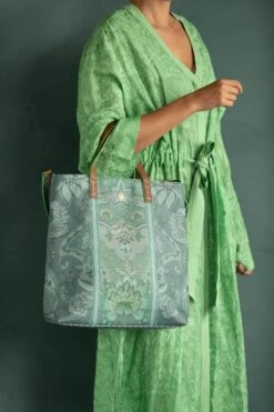 Shopper Square Kyoto Festival Green -Chic Nest Deals Store pip home bags 027 lowres