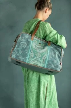 Travelbag Medium Kyoto Festival Green -Chic Nest Deals Store pip home bags 135 lowres