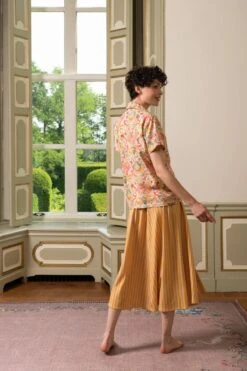 Blouse Short Sleeve Kyoto Festival Yellow -Chic Nest Deals Store pip homewear lb 0357 lowres