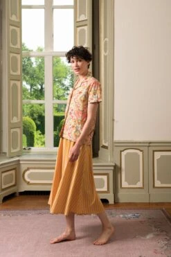 Blouse Short Sleeve Kyoto Festival Yellow -Chic Nest Deals Store pip homewear lb 0370 lowres 1