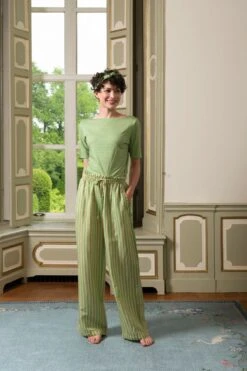 Trousers Long Sumo Stripe Green