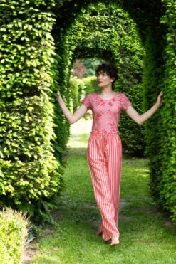 Trousers Long Sumo Stripe Red -Chic Nest Deals Store pip homewear 1296 lowres kopie