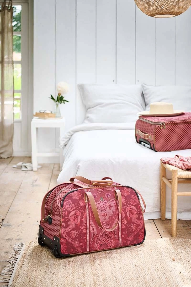 Weekender On Wheels Kyoto Festival Dark Pink 2 Weekender On Wheels Kyoto Festival Dark Pink - Image 2