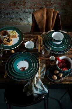 Winter Wonderland Underplate Dark Blue 32 Cm -Chic Nest Deals Store pip winter wonderland green servies pipservies03 12 20194590 1 9