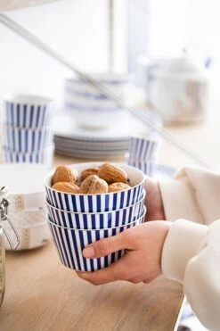 Royal Stripes Bowl Blue 12 Cm -Chic Nest Deals Store pip 024