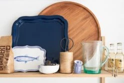 Square Tray Enamelled Blue -Chic Nest Deals Store pip 033 3